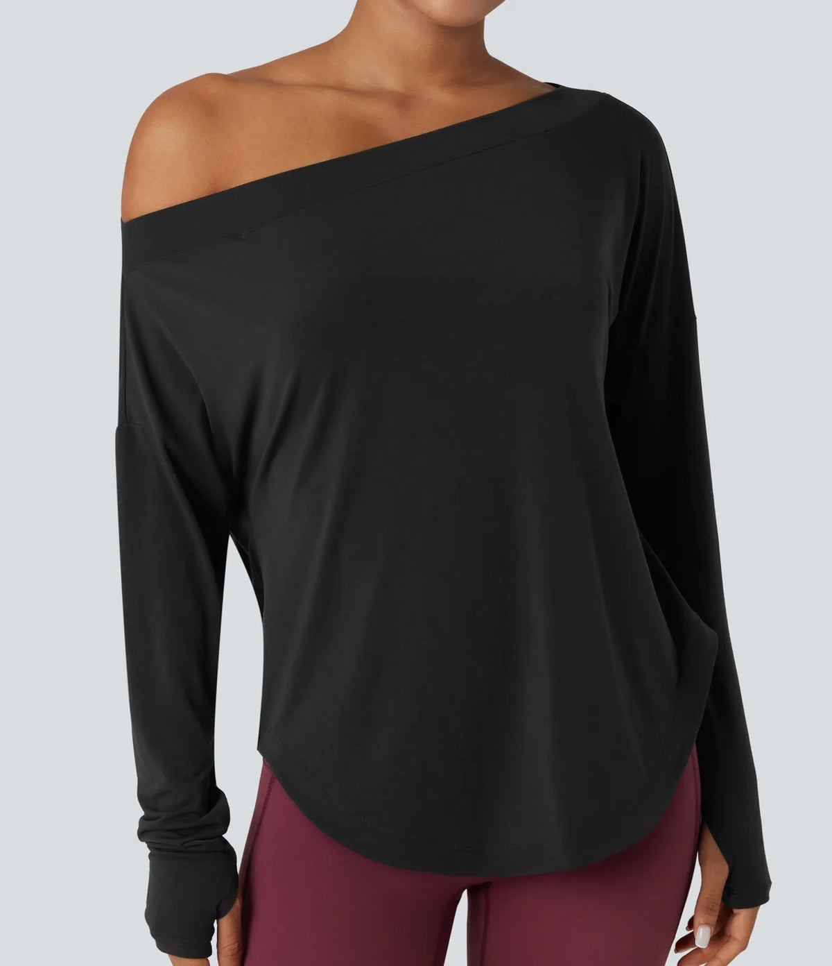 AirFlow™ Off-Shoulder Long Sleeve Active Top